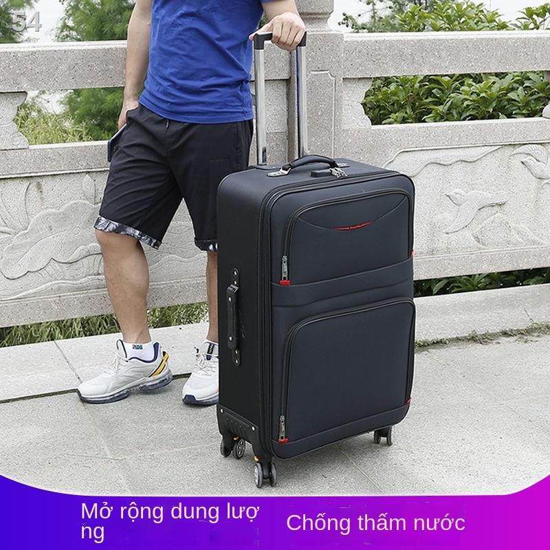 （Hộp kéo）Hộp đựng hành lý sức chứa lớn xe đẩy học sinh nam mẹ vali vải Oxford mật khẩu 20 inch 28 bánh đa năng