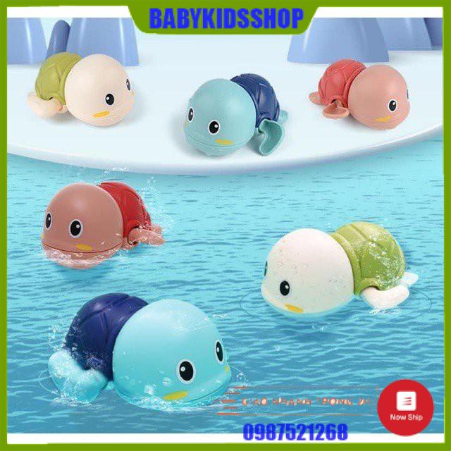 [HÀNG LOẠI 1] Đồ chơi dưới nước rùa biển chạy cót biết bơi trong nước, bồn tắm vui nhộn cho bé, được chọn màu