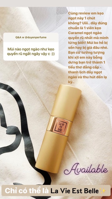 Nước Hoa mini 20ml LC La Vie Est Belle