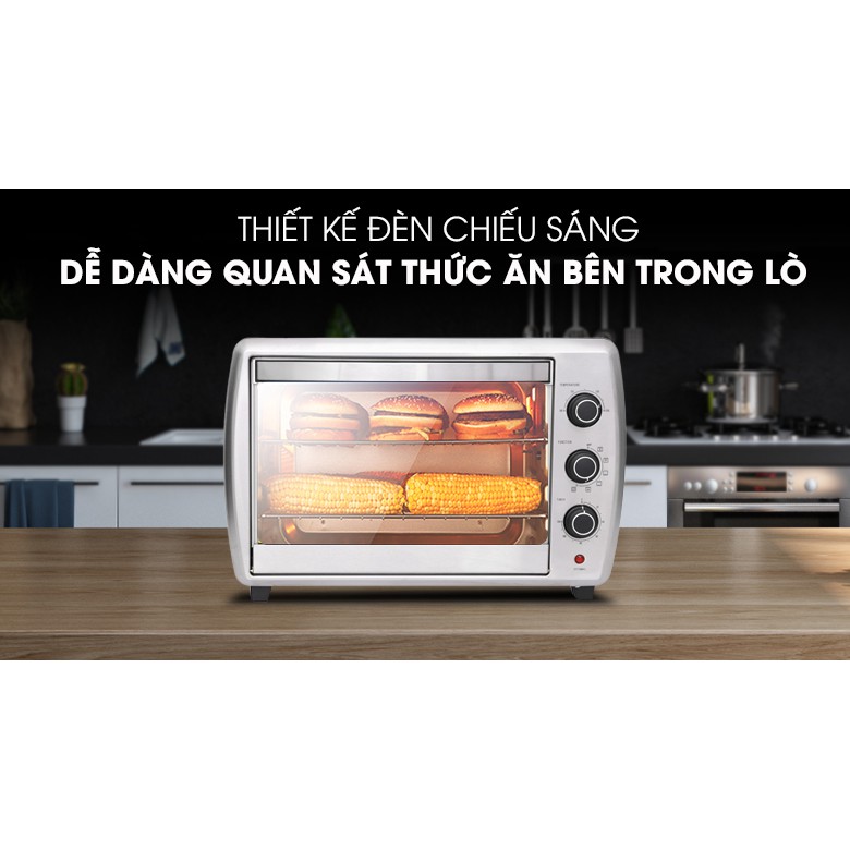 Lò nướng Electrolux EOT30MXC 30 lít, hàng chính hãng, gồm VAT