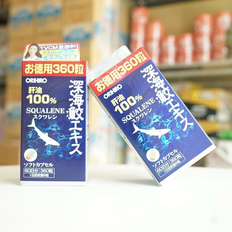 Viên Uống Sụn Vi Cá Mập Orihiro Squalene 360v/390v Nhật Bản