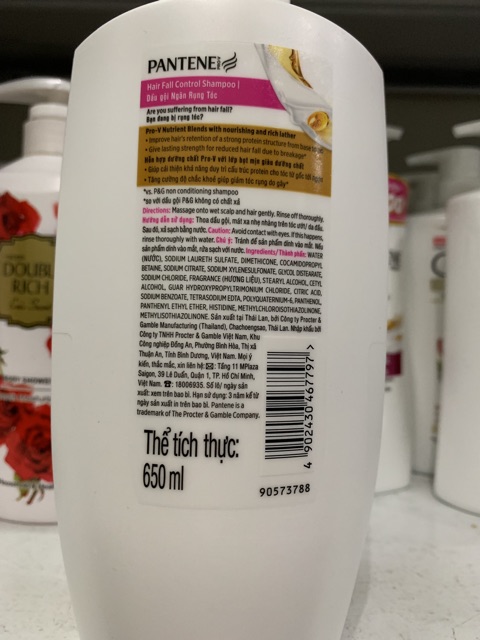 Dầu gội PANTENE việt nam ngăn dụng tóc 650g
