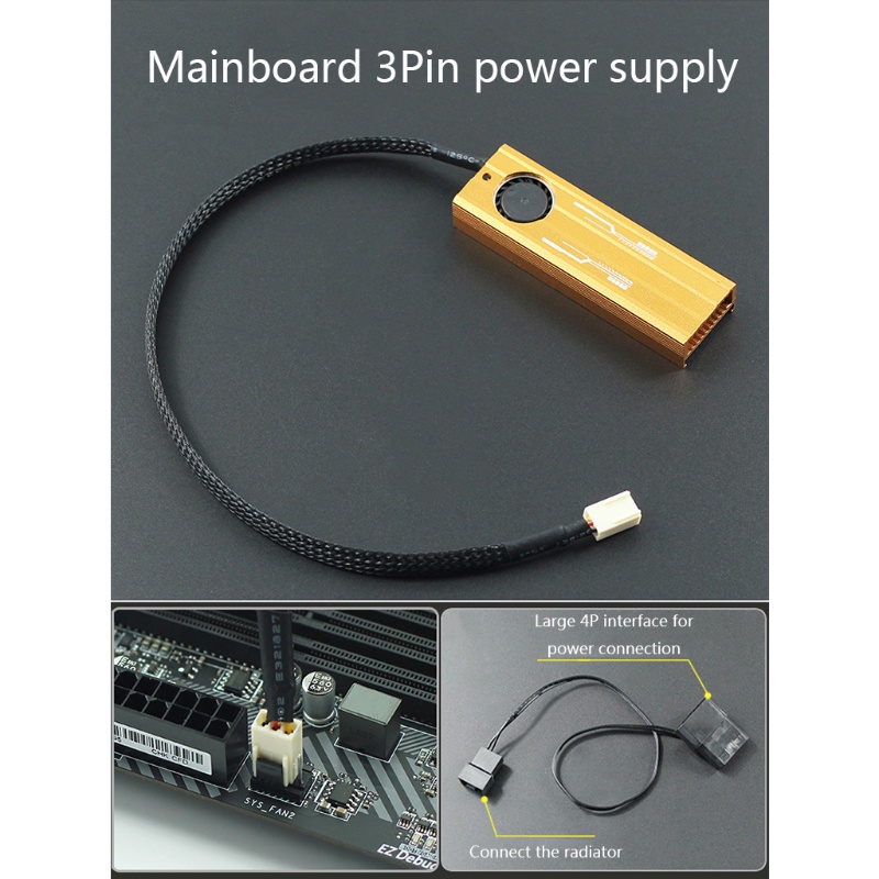 Quạt Tản Nhiệt Bằng Silicone zzz M2 Cho M2 NVME 2280 Pcie