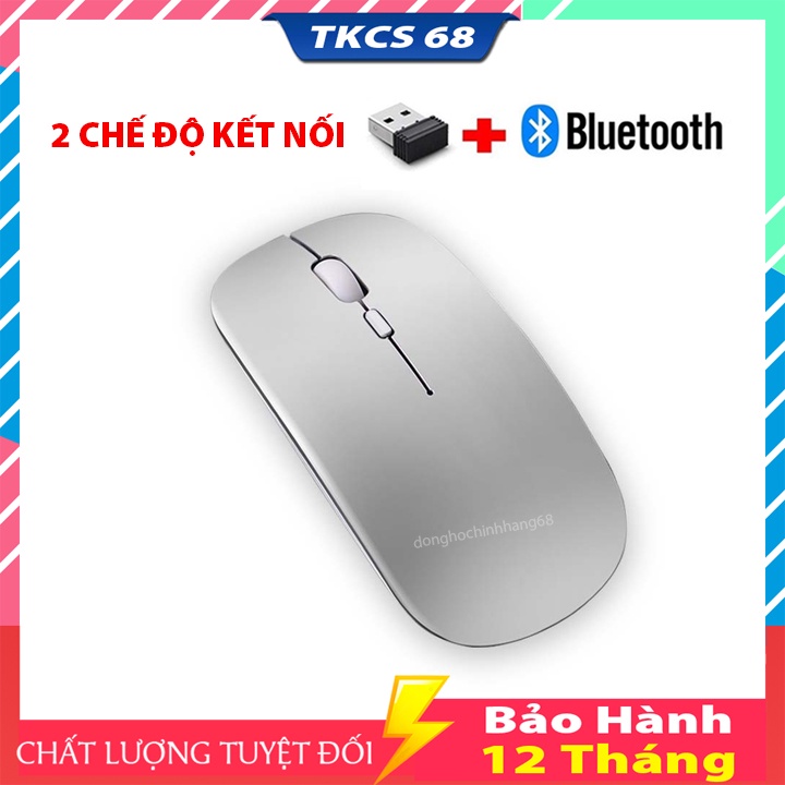 Chuột Không Dây Bluetooth Gaming Chơi Game Cực Đã Dùng Pin Sạc, Click Không Gây Tiếng Ồn Bảo Hành 12 Tháng