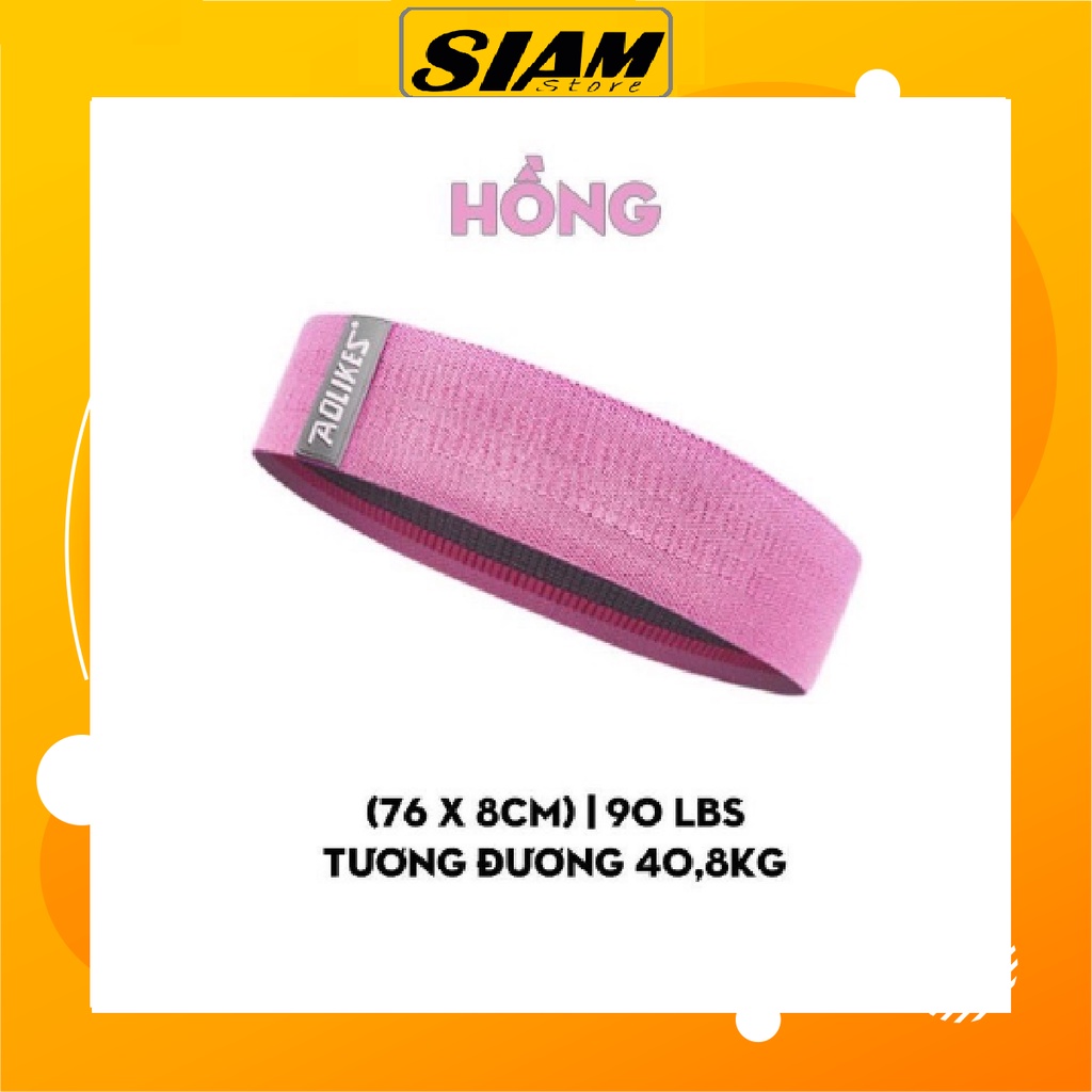 Dây Đàn Hồi Kháng Lực Tập Gym, Dây Miniband Tập Mông Đùi Chính Hãng AOLIKES, Tặng Kèm Túi Và Hướng Dẫn Sử Dụng