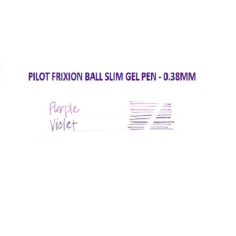 Bút gel xóa được Pilot Frixion Ball Slim Gel Pen -  0.38mm -  Purple