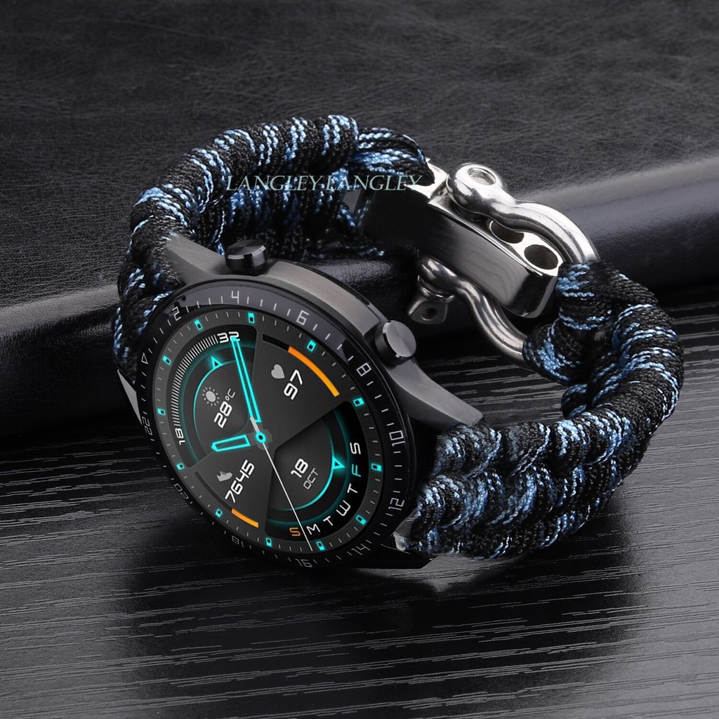 Dây đeo đồng hồ thể thao ngoài trời bằng nylon có khóa điều chỉnh cho Samsung Galaxy Watch 3 41mm 45mm 42mm 46mm