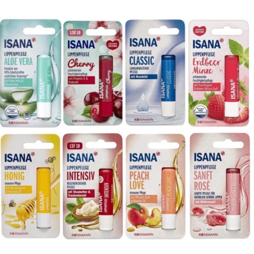 🔥FREESHIP🔥 [TRỢ GIÁ] ISANA son dưỡng môi – Nội địa Đức