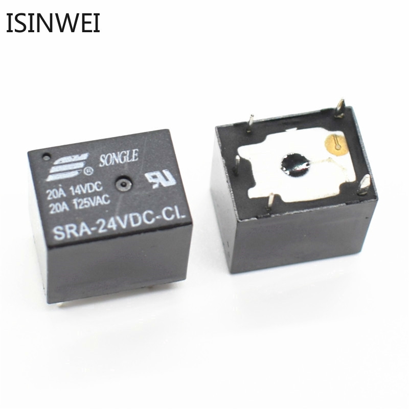 Bộ 5 relay SRA-24VDC-CL 24V 5PIN T74 20A chuyên dụng