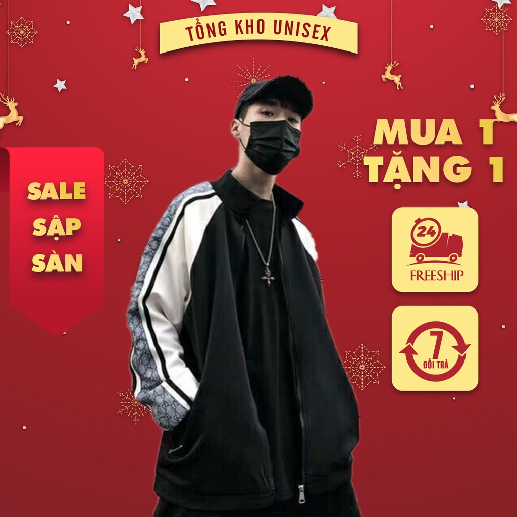Áo Bomber GUCCI Nỉ Bông Cao Cấp, Áo Khoác Nỉ Nam Nữ Unisex Form Rộng Phong Cách Hàn Quốc - Hàng mới về