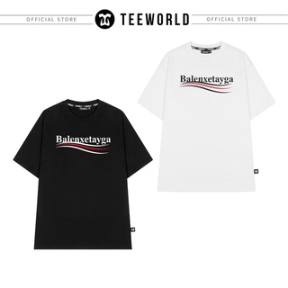 Áo thun Local Brand Teeworld Balenxetayga T-shirt Nam Nữ Trắng Đen Form Rộng Unisex