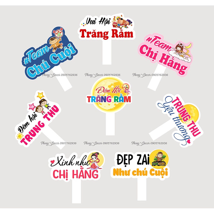 Hastag , cầm tay chụp hình Trung Thu