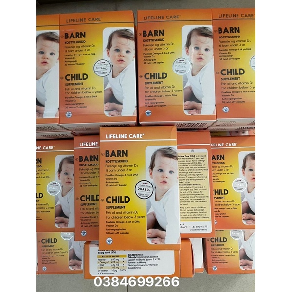 Dầu cá Kim Cương DHA +D Lifeline Care