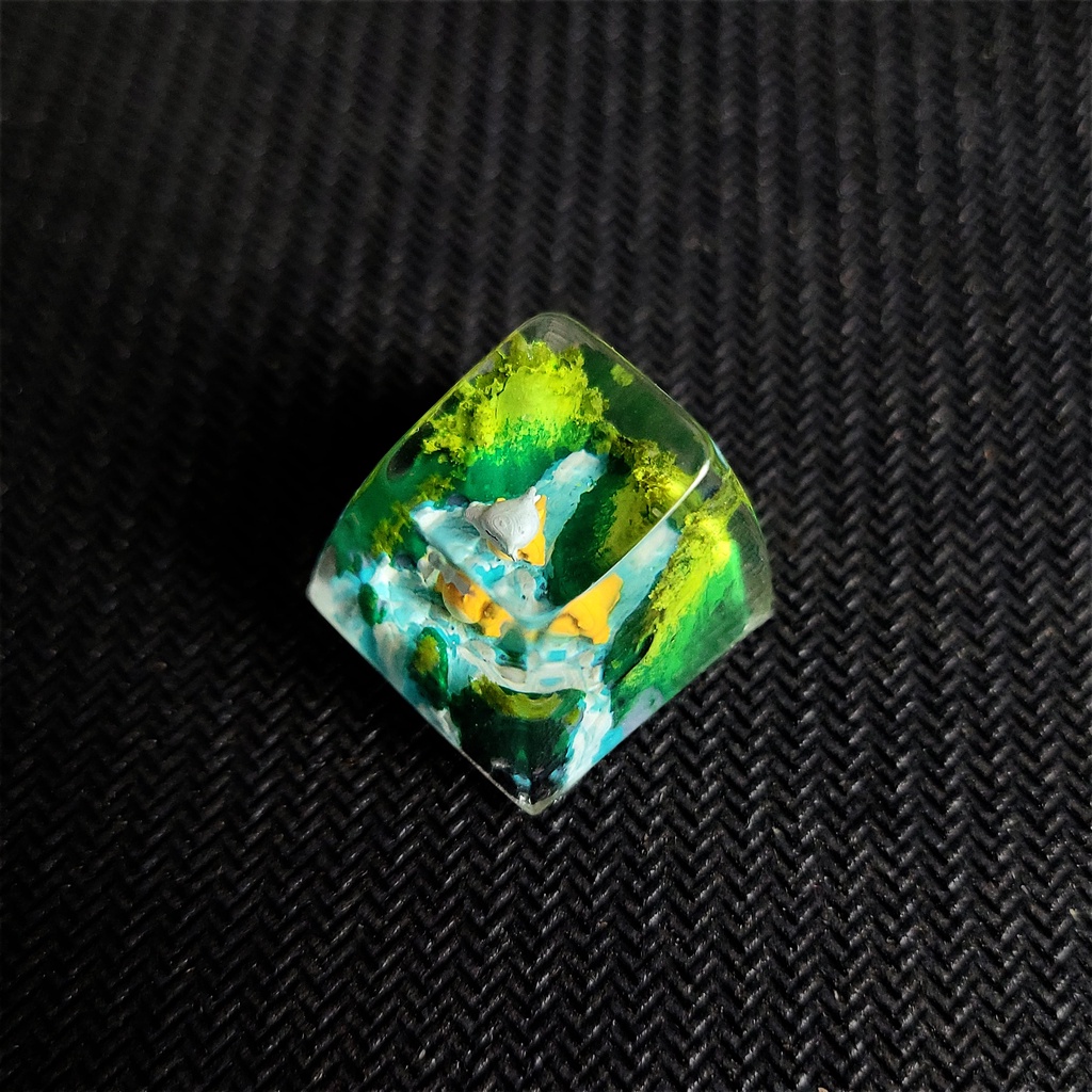 Keycap Pokemon Cubone - nút phím cơ - keycap lẻ - keycap anime - keycaps xuyên sáng - keycap resin epoxy