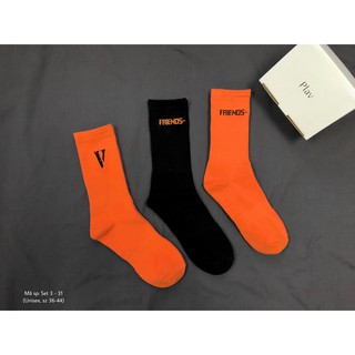 𝗦𝗘𝗧 𝟯 đ𝗼̂𝗶 tất-𝘃𝗼̛́ 𝗰𝗮𝗼 𝗰𝗼̂̉ nam nữ cotton freesize-plav