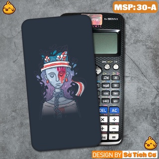 Miếng decal dán máy tính fx-570, fx-580, fx-880, Casio, Vinacal,... Monster Machine MSP: 30