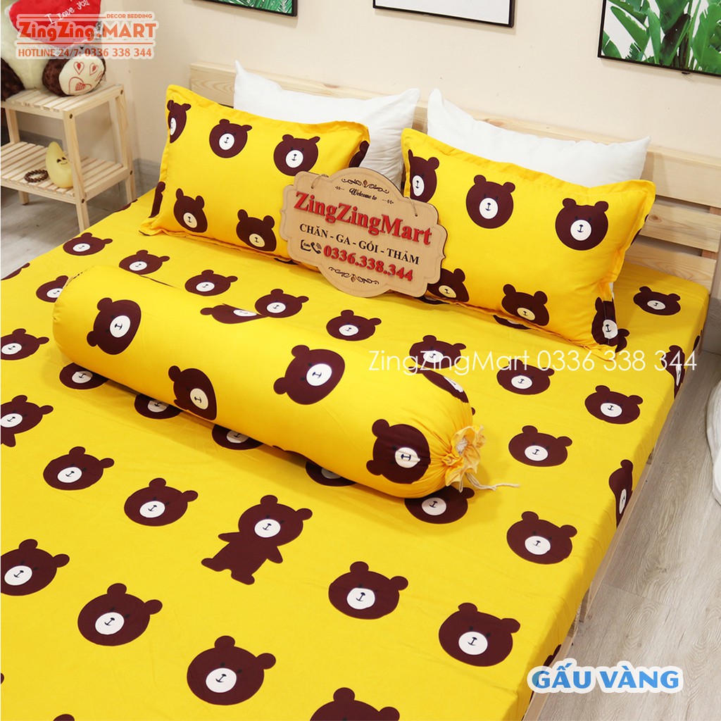 Bộ Ga Gối Poly Ga trải giường | Bộ Drap giường Cotton Poly size m2/m6/m8/2m2 Nhiều mẫu lựa chọn( 1 ga + 2 vỏ gối nằm)