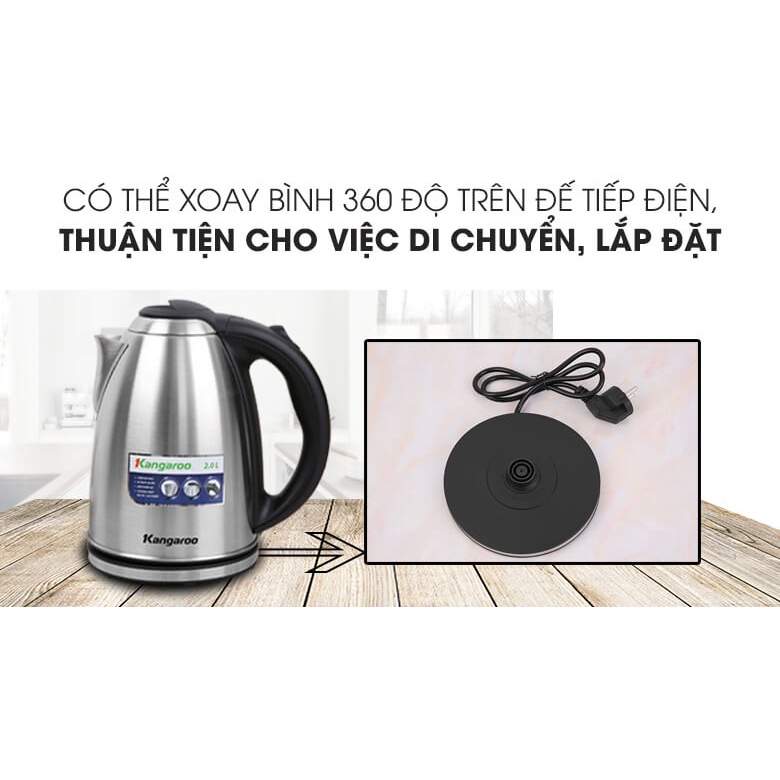 Bình Đun Siêu Tốc Kangaroo KG20SK3 (2.0 Lít)