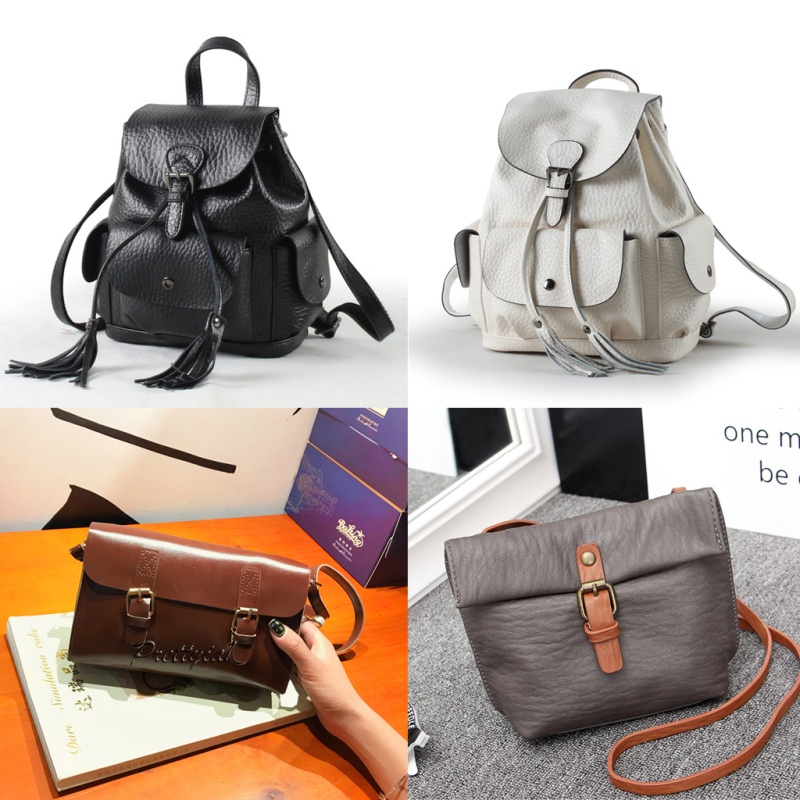 [PRETTYIA1]Sew on Leather Magnetic Snap Buckles DIY Bag Handbag Replacement Black