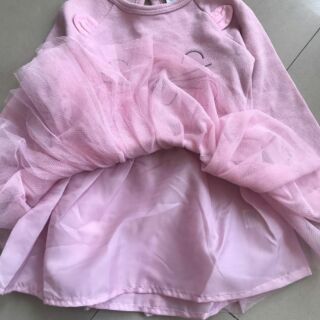 Váy mèo hồng bé gái