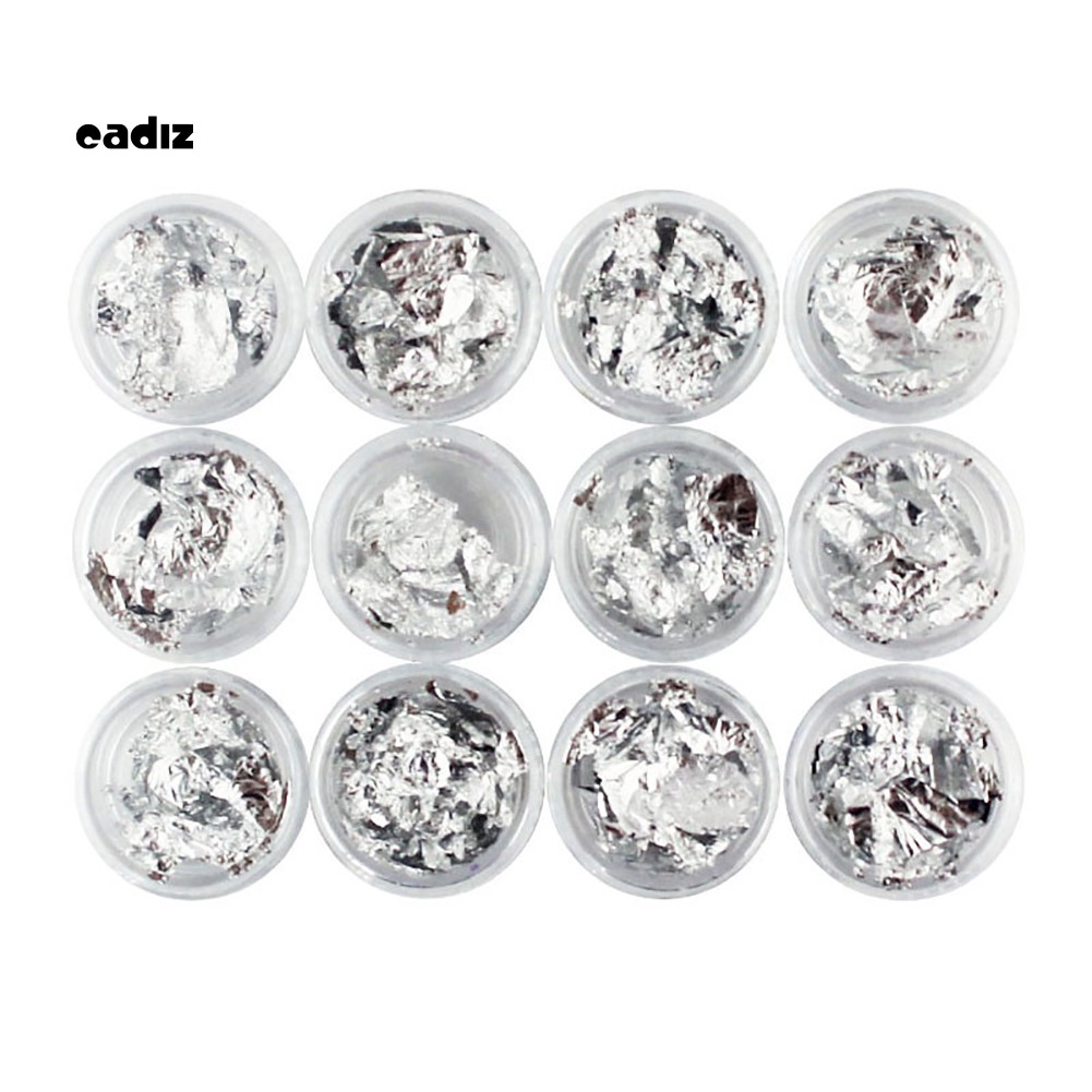 Set 12 Tấm Giấy Foil Dùng Dán Trang Trí Móng Nghệ Thuật