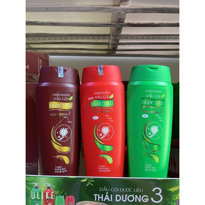 Dầu Gội Dược Liệu Thái Dương 7 Và Thái Dương 3 Không Gầu Không Ngứa 200ml