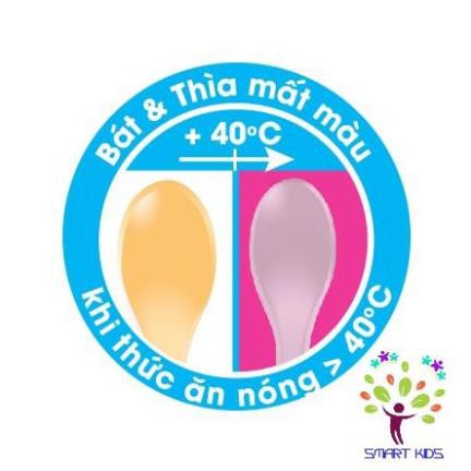 Bát &amp; Thìa cảm ứng nhiệt kèm nắp Upass / UP5027Y
