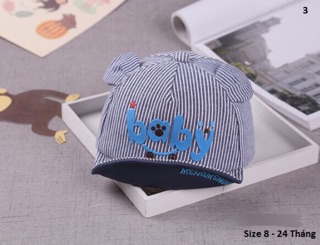Mũ baby cho bé từ 6 ~24m