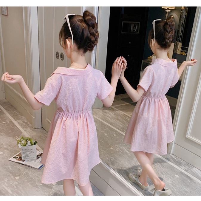 VL1 Size 140-160 (20-35kg) Váy Đầm bé gái (Đầm suông chữ A) Thời trang trẻ Em hàng quảng châu