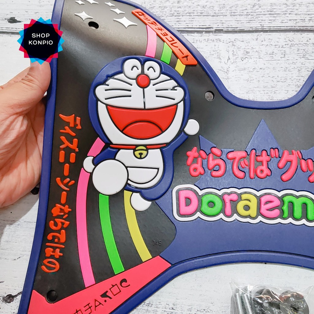 Thảm Lót Chân Hình Doraemon Dành Cho Xe Click 2016-2017, Vario 125/150 (Thảm Gác Chân Xe Máy)