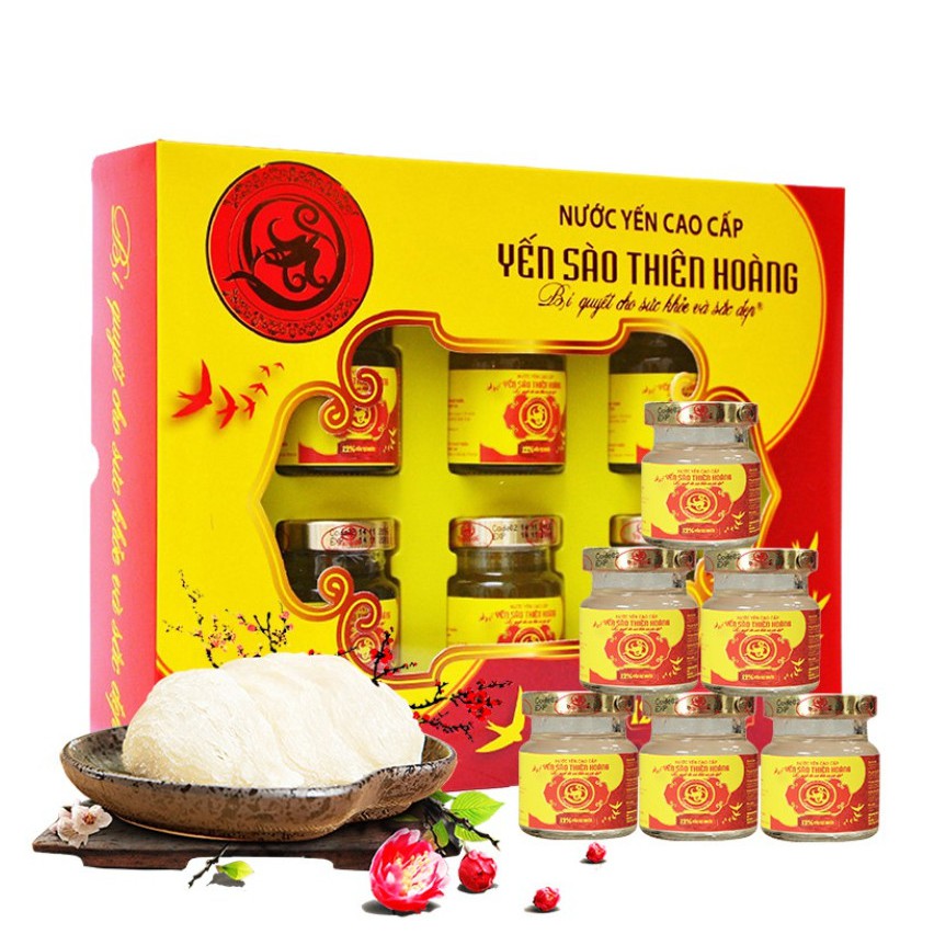 [Mã 77FMCGSALE1 giảm 10% đơn 250K] Nước Yến Nguyên Chất Thiên Hoàng 12% (6 lọ x 70ml) | BigBuy360 - bigbuy360.vn