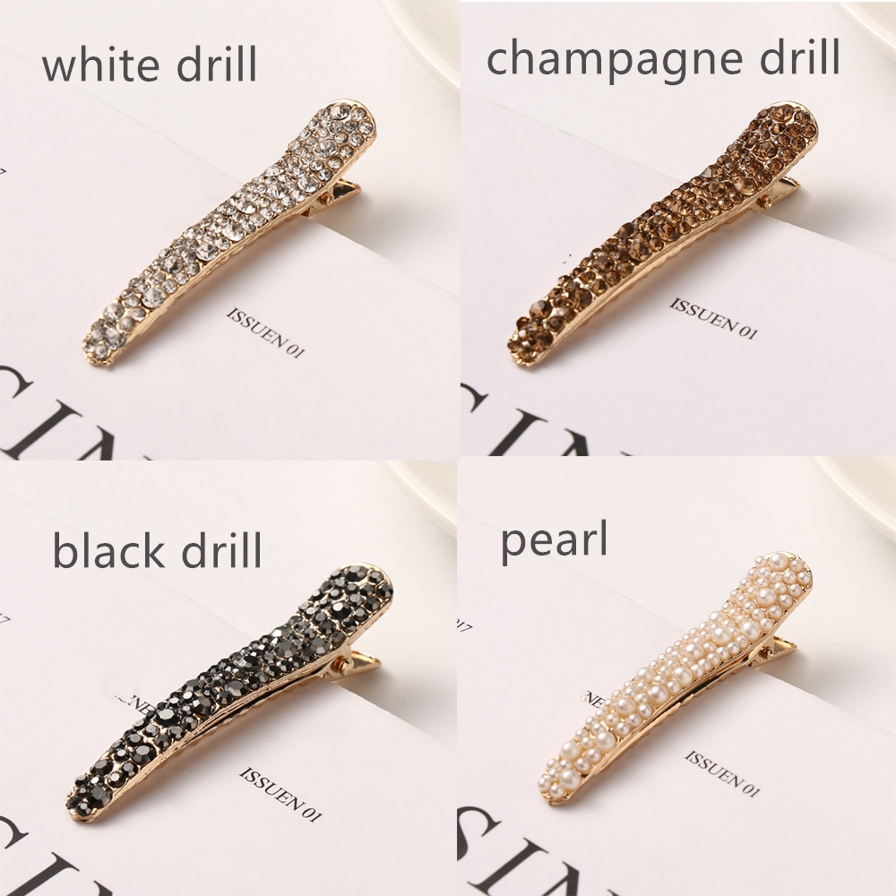 Kẹp tóc ngọc trai kim loại phong cách Hàn Quốc cho nữ ( 4 màu )