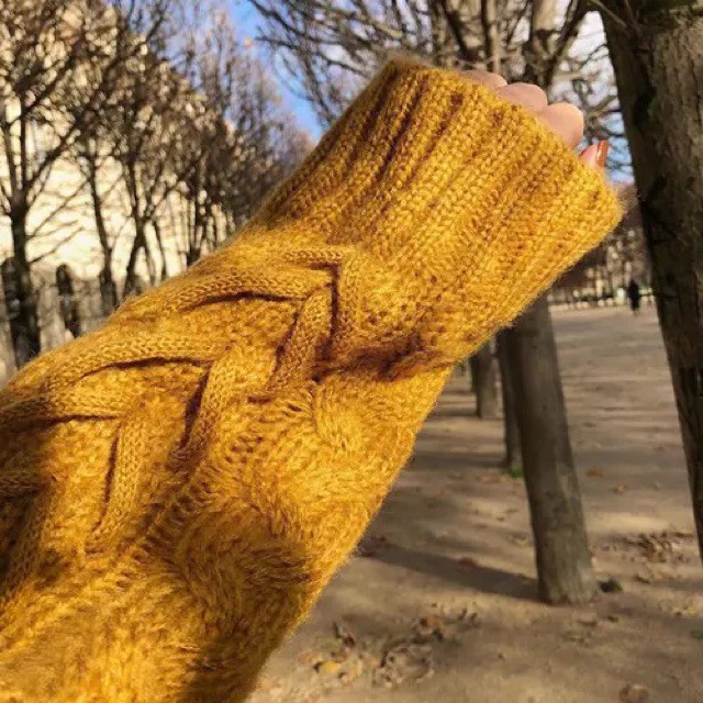 (Hàng có sẵn) Ulzzang Áo len cổ lọ vặn thừng cao cấp M068 | BigBuy360 - bigbuy360.vn