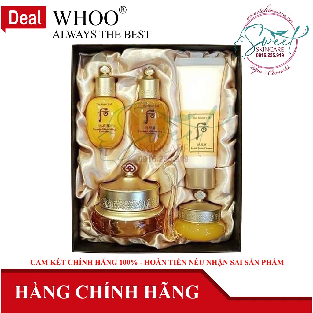 Kem dưỡng mắt Whoo Gongjinhyang Intensive Nutritive Eye Cream Set ( The history of Whoo)