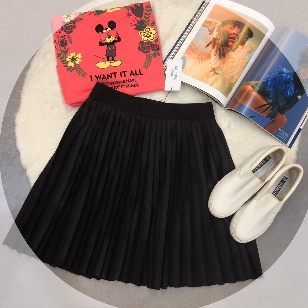 Chân váy Shojo xếp ly
