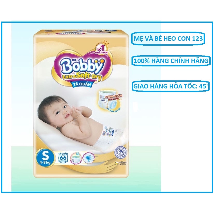 [Tặng Gối Khủng Long] Tả Quần Bobby Cao Cấp Siêu Mềm Extra Soft Dry S70+ Hàng Chính Hãng + Mevabeheocon123