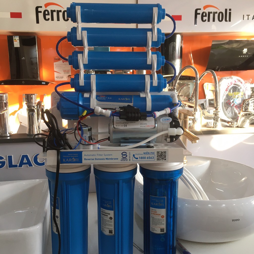Máy lọc nước không tủ 8 cấp karofi KT-Ro80 ( Hàng chính hãng)