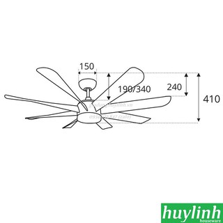 QUẠT TRẦN DC SINWA DC08