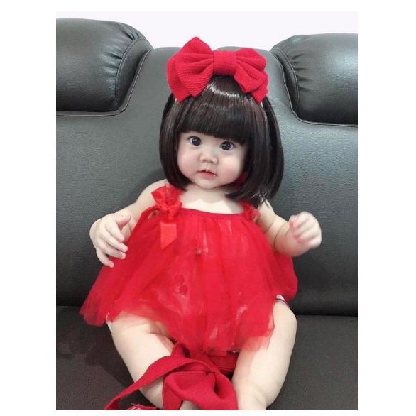 Bộ tóc giả xinh cho bé tặng kèm cài