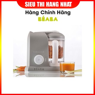 Máy hấp xay 4 trong 1 Babycook màu ghi hãng Beaba