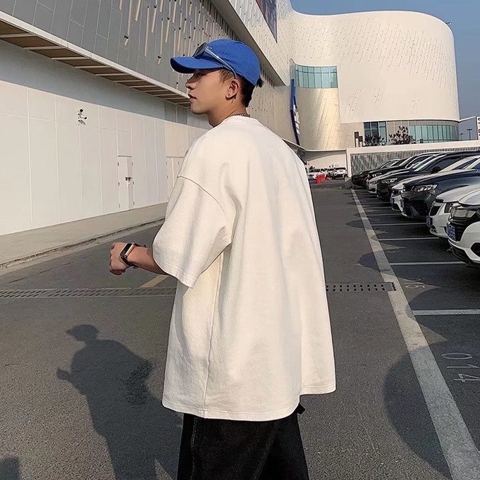 Áo Thun Nam Tay Ngắn Cổ Tròn In Chữ Plus Size Dành Cho Hàn Quốc Fashion Áo Thun Thể Thao Nam Simple Áo Phông Rộng Unisex áo Thun Cotton áo Phông Nam Nữ áo Phông Cotton