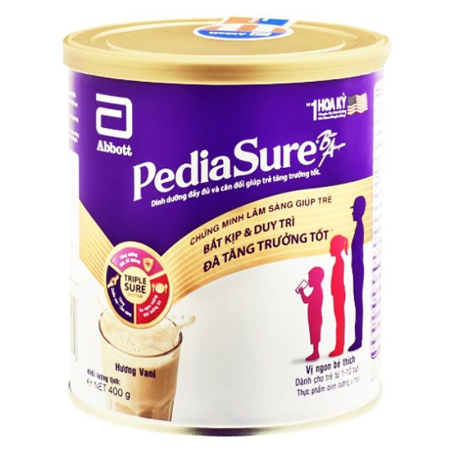 Sữa Pedia Sure BA vị Vani 400g ( Mẫu Mới 2020)