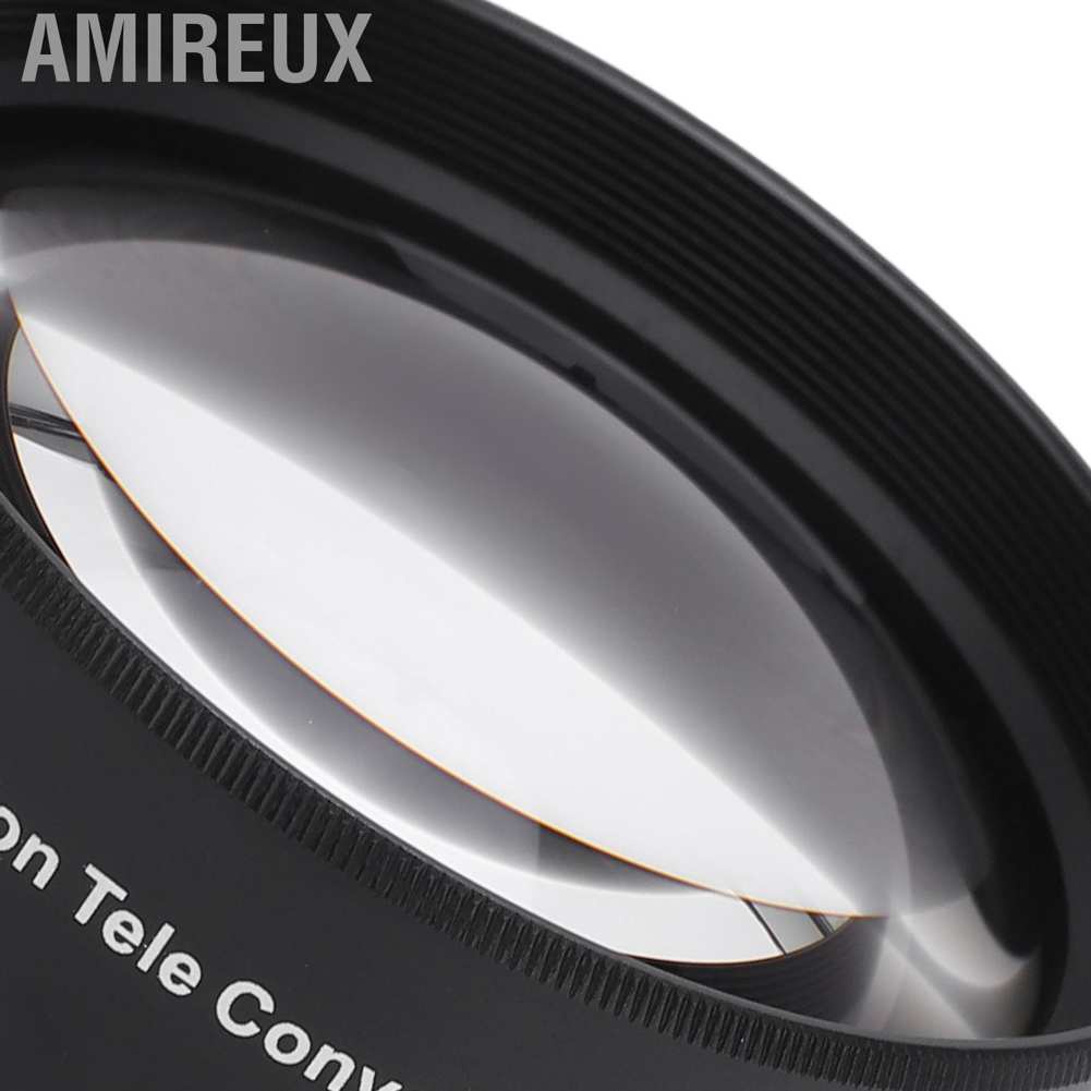 Amireux Universal 58mm 2X Telephoto Lens Teleconverter for Canon Nikon Sony Pentax Etc