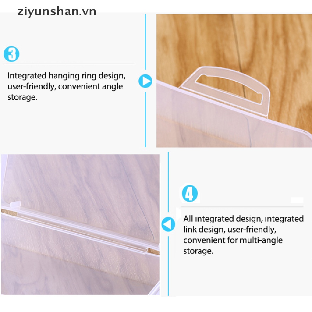 Hộp Nhựa PP Mini Trong Suốt Có Nắp Đậy Đựng Đồ Dùng Tiện Lợi