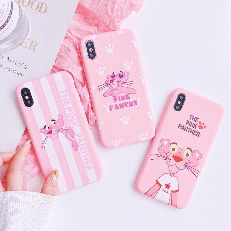 [ IPHONE ] Ốp Lưng Silicon PinkPanther - B100