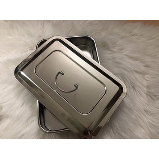 HỘP INOX ĐỰNG DỤNG CỤ Y TẾ KÍCH THƯỚC 20*30CM