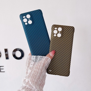 Ốp điện thoại cứng siêu mỏng không viền dọc sợi carbon dành cho OPPO Find X3 X5 Find X5 Pro