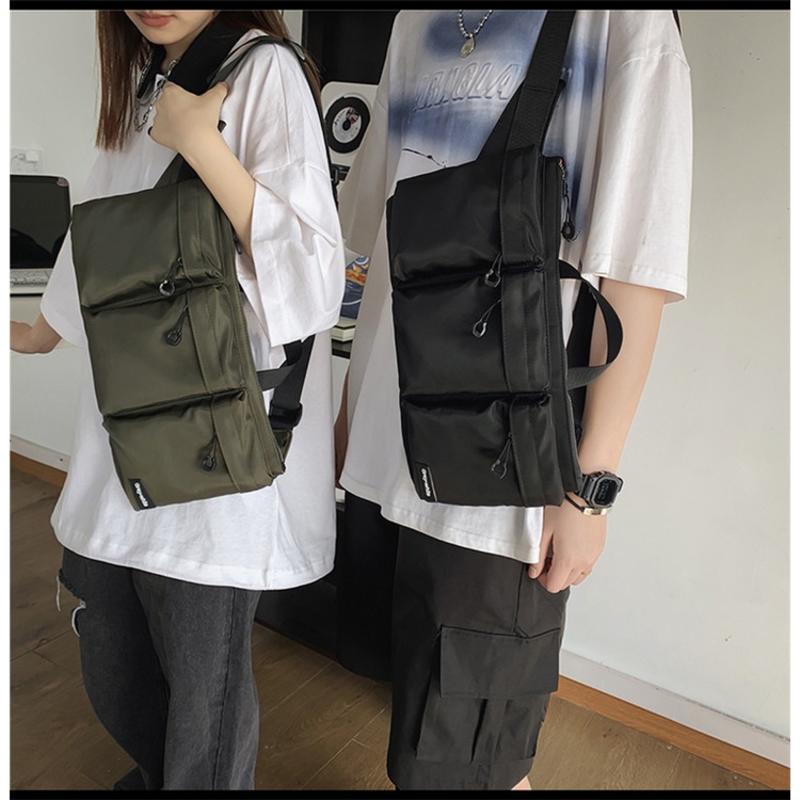 Túi Đeo Chéo Ngực Cỡ Lớn Bằng Nylon Thời Trang Hàn Quốc Cho Nam
