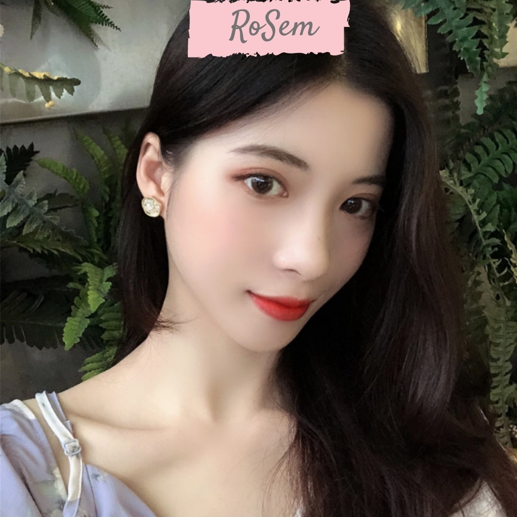 Khuyên tai hình vỏ trai Taro lấp lánh
