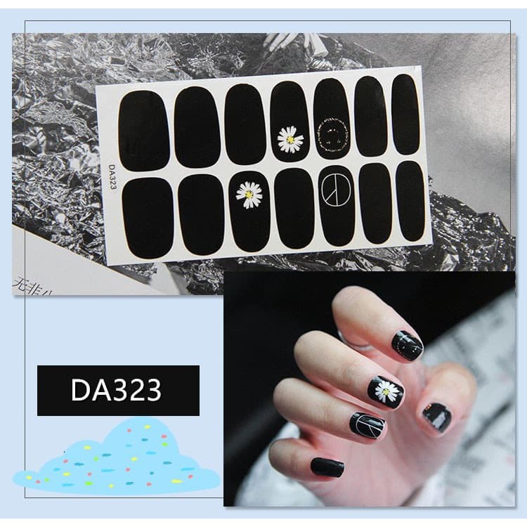 Nails decal dán móng tay chống nước ( nhiều mẫu) màu mới